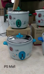 SHARP หม้อหุงข้าวชาร์ปรุ่น KSH ขนาด 0.6 L/1.1L/1.5L/1.8L/2.2L/2.8L  คละสี ประกันแผ่นทำความร้อน 3 ปี