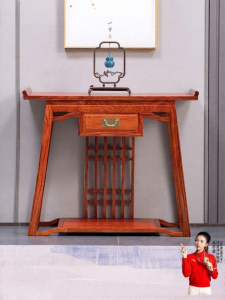 XIANMINGYUAN | Bàn Kệ Phong Cách Trung Quốc Mới Từ Gỗ Padauk Miến Điện
