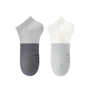 B&C.Room | ถุงเท้ากีฬาผ้าฝ้ายระบายอากาศสำหรับผู้ชาย ถุงเท้าเรือแบบสั้น ป้องกันแบคทีเรีย ระบายอากาศได้ดี ป้องกันการลื่นไหล ถุงเท้าฤดูร้อน