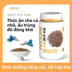 BESSN | Thức Ăn Cá Đỏ Sấy Khô cho Cá Guppy Cá Nhỏ và Thú Nuôi Nước
