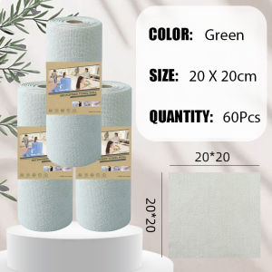 20~60PCs Reusable Cleaning Wipes Dishcloth Household Kitchen Cleaning Cloth Microfiber Towel Rolls Dish Rags Easy To Clean
