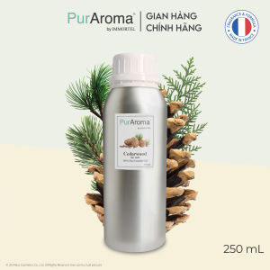 (Đậm Đặc | Chai Lớn) Tinh dầu GỖ TUYẾT TÙNG nguyên chất PurAroma by IMMORTEL - Chính hãng Pháp
