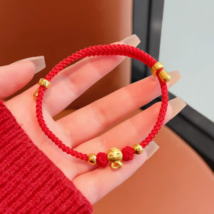 Red String Bracelet Snake Year Lucky Charm Childrens Amulet Woven Hand Chain New Year Chinese Zodiac Accessory for Girls