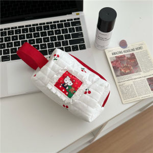 Ladies Cute Large Capacity Cat Makeup Bag Women Instagram Travel Portable Convenient Toilet Bag Student Storage Pen Case
