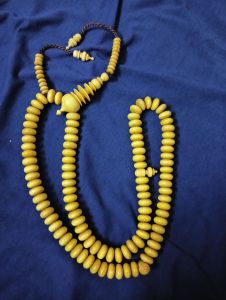 Tasbih kemuning gading original ready stok saiz 12mm bentuk leper