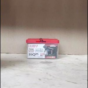 Senter Kepala LED Luby L-2925L 70W Zoom Flash Cahaya Putih Headlamp Rechargeable Original.