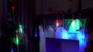 Lampu Meteor LED isi 8 Tabung/45cm Lampu Meteor Set 8 Tubes 4.5Mtr Rainbow RGB Rain Snow Tongkat Taman Hias Meteor Anti Air Dekorasi Pesta Natal Taman Outdoor Indor PST