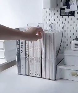 กล่องเก็บเอกสาร กล่องใส่หนังสือ พลาสติก ใส่ A4 แฟ้มเก็บหนังสือ ส่นิตยสาร แฟ้มเอกสาร