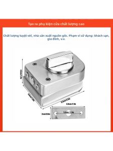 YYBAIO | Khóa Cửa Kính Không Cần Khoan Inox 304