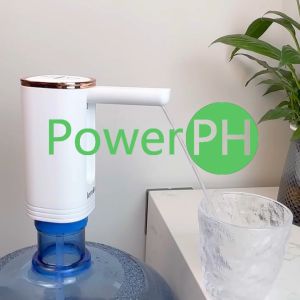 POWERPH Automatic Water Dispenser Rechargeable Wireless Intelligent Pump With Foldeable Bar for bottled Distilled Water