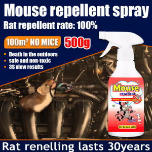 🐀No rats within 10m🐀 Rat Repellent Spray 500ML Anti Rat Spray can repel mice cockroaches mosquitoes etc mouse repellent car Engine Rat Off Spray Rodent Repellent Rat Killer for home Organic Safe Plant Base Harmless To People Repellant Rat Spray