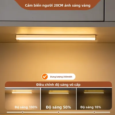 Dải Đèn LED Tủ Dán Không Dây Có Cảm Biến