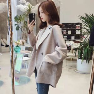 ทันสมัย ขนสัตว์ ชุดสูท เสื้อโค้ท ผู้หญิง แจ๊กเก็ต ฤดูใบไม้ร่วง ฤดูหนาว หลากหลาย มีสไตล์ Italian Export Remainder Big Brand Tag Cut