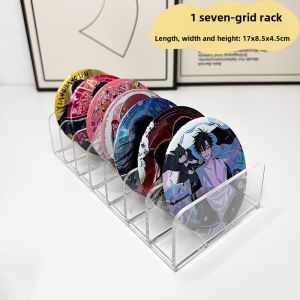 Bajie Storage Box Transparent Dustproof Single Protection Shell Grain Display Stand Anime Surroundings Flow Hemp Badge Showcase