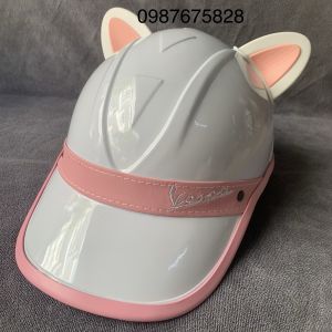 Nón bảo hiểm kết gắn tai mèo màu 🔥🔥🔥🔥