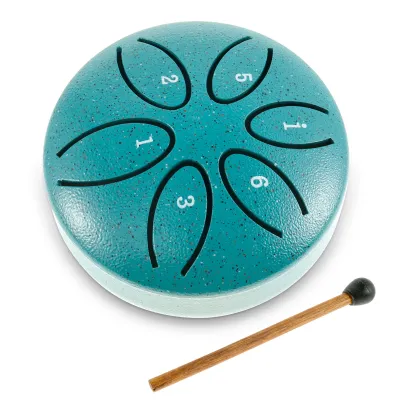 Rain Drum Tones Steel Tongue Drum Outdoors Rain Drum Instrument Mini Hand Drum Ethereal Drum Sticks Percussion Drum Accessories