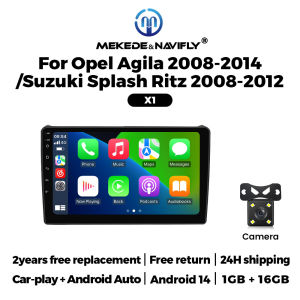 Android 15 IPS Touch Screen Car Radio For SUZUKI Splash Ritz OPEL Agila 2008-2012 Carplay Stereo Multimedia Player GPS Autoradio
