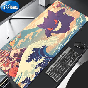 Bandai | 90x40cm Mouse Pad P-Pokemon Gengar pc speed For e-sports players Office Laptop Computer Keyboard Pad Non Slip Desk Mat Mousepad