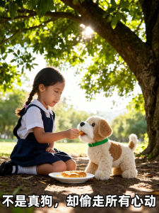 Đồ Chơi Chó Bằng Vải Lông Sợi Điện Tử Có Thể Sạc Đồ Chơi Chó Nhỏ Hoạt Hình Đồ Chơi Chó Điện Tử Có Thể Di Chuyển Đồ Chơi Chó Hoạt Hình