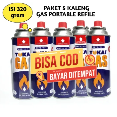 GAS Portable Camping paket 5 pcs grill masak outdoor