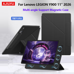 AJIUYU | Magnetic Case For Lenovo LEGION Y900 11" 2026 Y Fold Tablet Case For LEGION Y900 11 Inch TB711FU Tri-fold Flip Smart Stand Cover