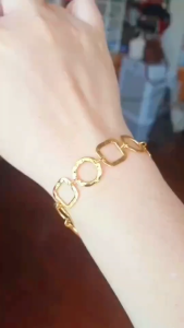 สร้อยมือสไตร์ยุโรปมีตราITALYชุบทองคำ18kแท้ๆสินค้าคุณภาพเกรดส่งออกทุกชิ้น#ทองเหมือนจริง