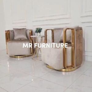 Kursi Sofa Single Putar Stainless Gold: Pilihan Terbaik untuk Ruang Tamu