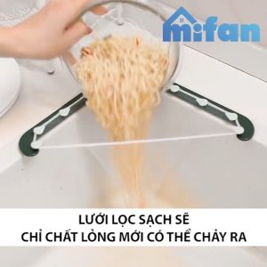 Giá Lưới Lọc Thức Ăn Thừa - Túi Lọc Rác Bồn Rửa Chén Bát - Khung nhựa ABS chất lượng cao - MIFAN