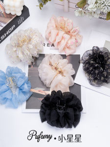 Kẹp Tóc Hoa Đám Mây Xuân Mới 2025 Kẹp Tóc Xếp Ly Thanh Lịch Đa Năng Lưới Đơn Giản Thanh Lịch Kẹp Tóc Kẹp Tóc
