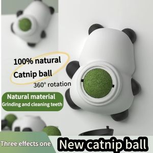 New natural catnip cat wall sticky ball toy for small and medium cats to lick and bite to clean their teeth pet supplies