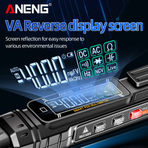 ANENG | ANENG A3005A Digital Pen Multimeter 4000 Counts Auto Range 600V AC/DC Voltage Resistance NCV VA Anti-Reflective Reverse Display