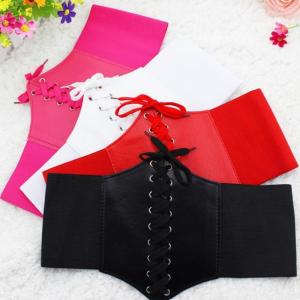Fashion Wide Belts Faux Leather Slimming Body Shaping Girdle Belt for Women Elastic Tight High Waist for Daily Wear