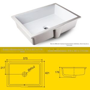 Kohler | Square Ceramic Sink for Bathroom