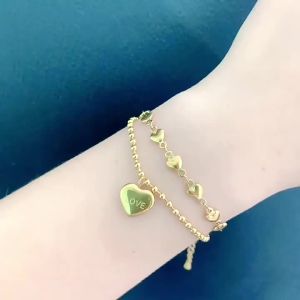 EILIECK 316L Thép Không Gỉ Dày Dây Xích Vòng Tay Cho Nữ Không Phai Màu Hình Học Trang Sức Charm Cho Bé Gái Tiệc Quà Tặng Sinh Nhật