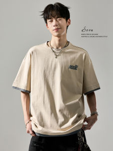SZON | Áo Thun Dễ Thương Phong Cách Nhật Bản Retro Mùa Hè Vải Cotton