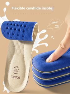 FENKAN | Comfort Breathable Absorbent Deodorizing Thick Soft Leather Insoles