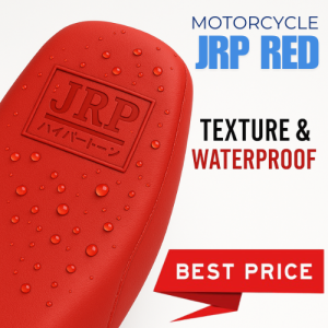 KAWASAKI CT100 B MOTORCYCLE SEAT COVER LIHA TEXTURE COLOR RED  JRP LOGO HIGH QUALITY