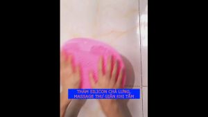 Thảm silicon chà lưng massage thư giãn khi tắm