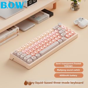 B.O.W | Bluetooth Mechanical Keyboard Mouse Set Office Hot-swappable High Appearance
