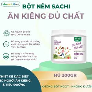Bột nêm ăn kiêng Sachi dành cho người kiêng đường tiểu đường ăn chay với 100% rau củ tự nhiên