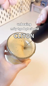 cliton Kem Sữa Điện Latte Cà Phê Cappuccino Sữa lắc Matcha Hot Chocolate Egg Máy xay sinh tố Đồ uống Dụng cụ nhà bếp