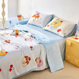 DOHIA | Summer Light Cotton Machine Washable Cartoon Quilt