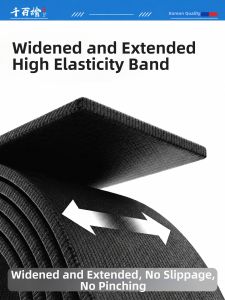 Qianbaihui | High Elasticity Durable Thick Black Imported Waistband Elastics