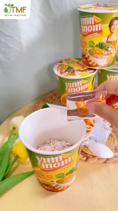 Thùng 24 ly cháo gạo lứt rong biển Yum Mom không bột ngọt healthy eatclean