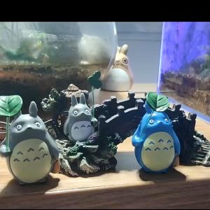 Mô hình anime Totoro mini bằng pvc dùng trang trí tiểu cảnh