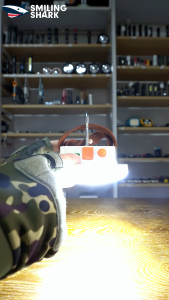 SMILING SHARK LED Camping Light 3Mode White Warm Light With Hook Type-c Rechargeable Camping Lamp Waterproof Outdoor Lighting LY0289