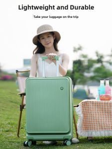 GUANBAIJAI | Sturdy and Durable Front Opening Multifunctional Travel Luggage