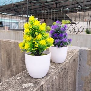 Azgalery PBP07 / Pot Bunga Hias Ornamen Tanaman Plastik Pohon Bonsai Vas Bunga Buatan Dekorasi Ruangan dan Meja / COD