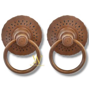 Tarikan Pintu Gebyok Kuningan Motif Gby 023 Antik 2 Pcs