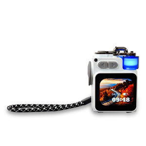 GAMINJA Bluetooth Speaker LED Display Screen Wireless Metal Mechanical Speaker With RGB Subwoofer Support Calendar Alarm Clock